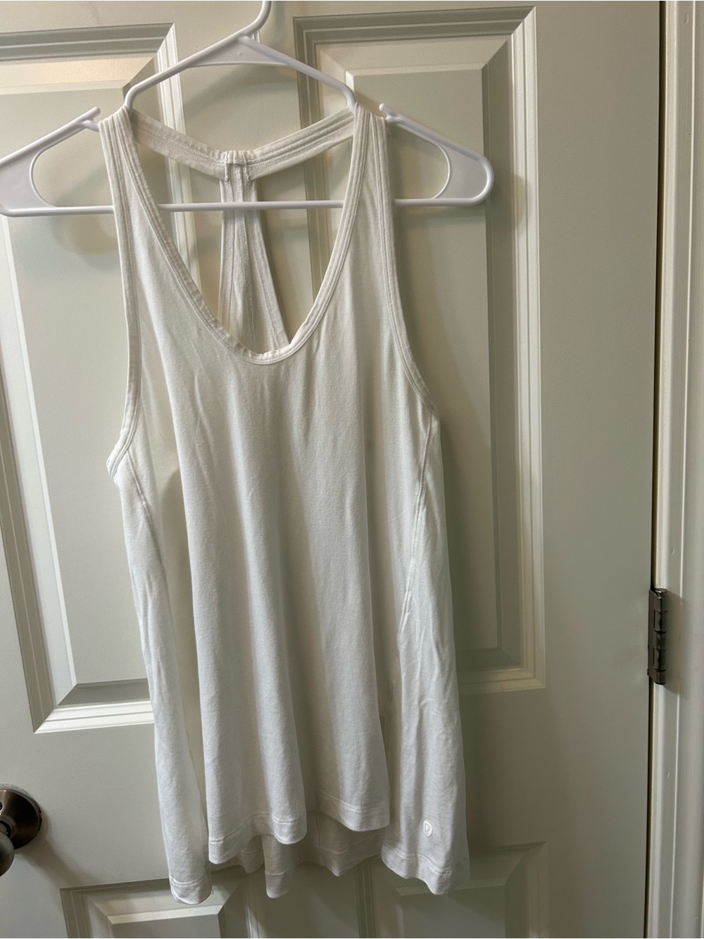 White Women’s Tank Top - Racerback Style
Pit to pit 16